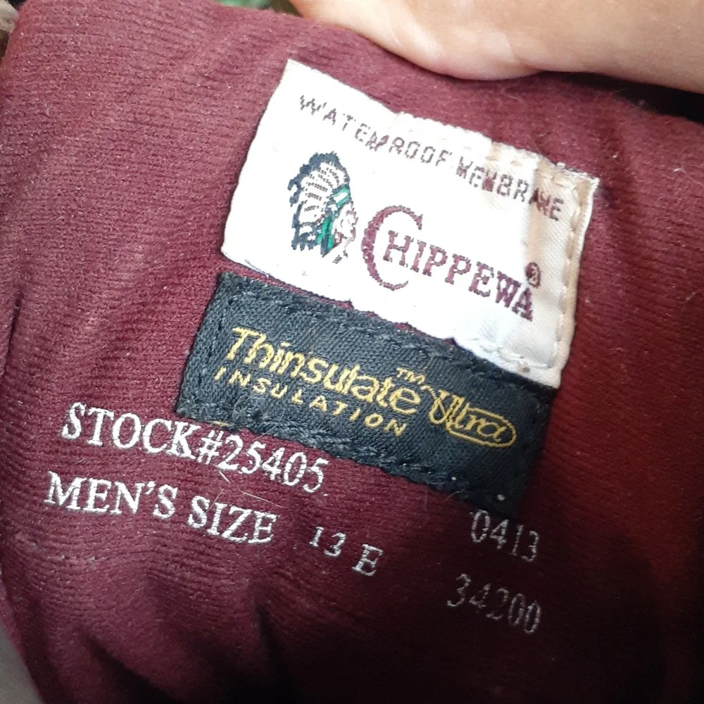 CHIPPEWA STEEL TOE INSULATED BOOTS